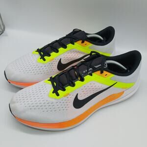Nike Air Winflo Road Running Athletic Sneaker Shoes White Yellow Men's Size 12